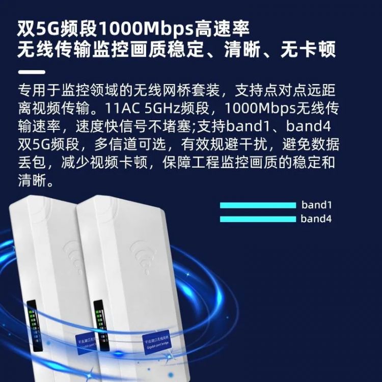 5G1000M兆无线网桥一对